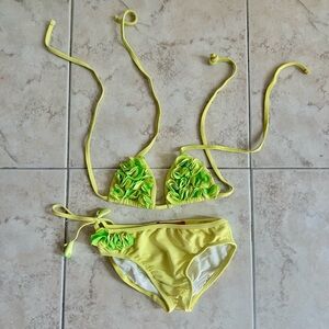 Vibrant Ruffle Bikini Set